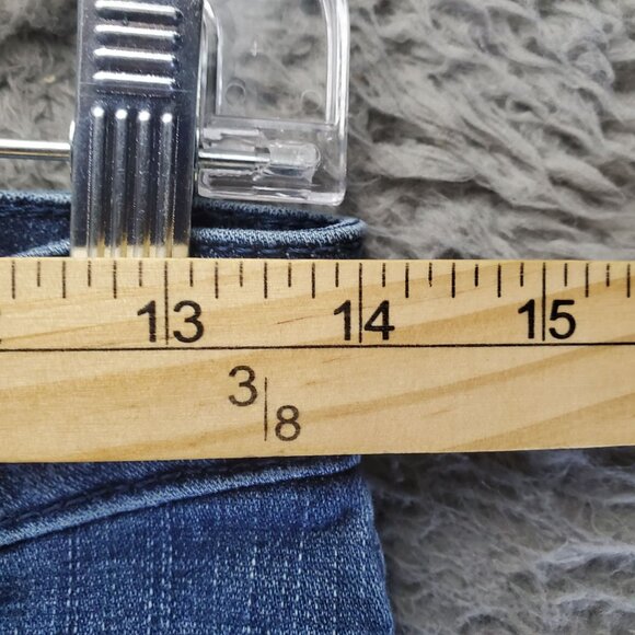 Wrangler Jeans Womens Size 1x32 Blue Trouser Flare Stretch Denim - Picture 6 of 12